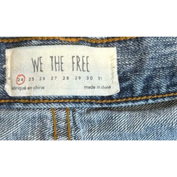 Women’s We The Free Size 24 Denim Shorts Fly Button - Picture 2 of 11